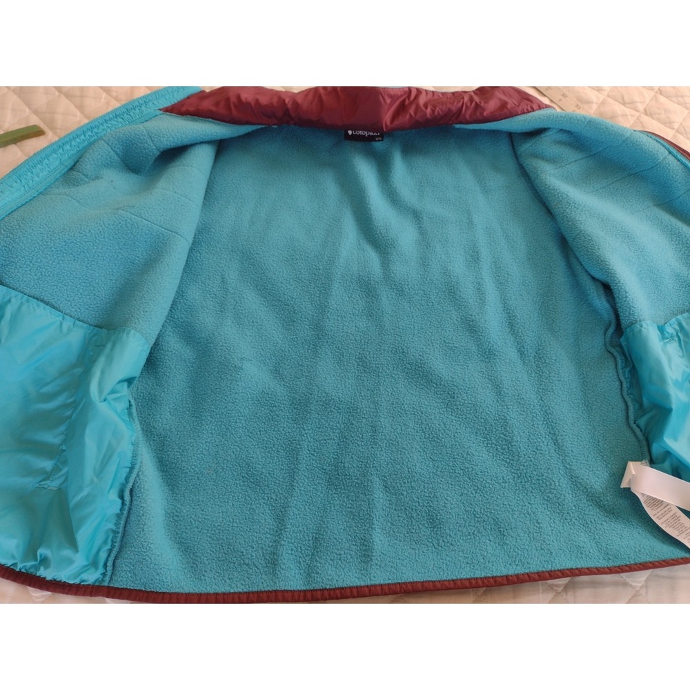 COTOPAXI Teca Fleece XL Full Zip Teal Jacket Gorpcore Outdoor Retro Orange Red - Picture 9 of 9